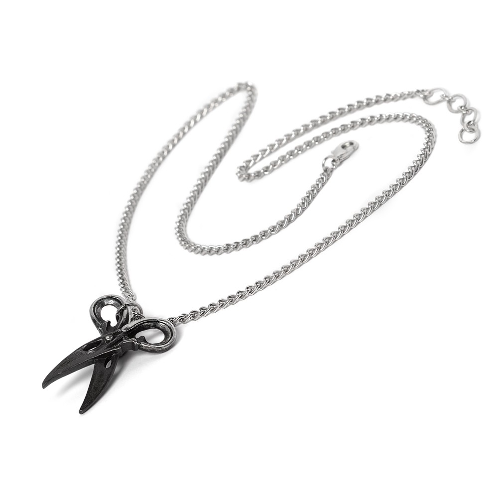 Alchemy - Witches Shears Halskette - Silberfarben